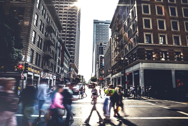 People on street