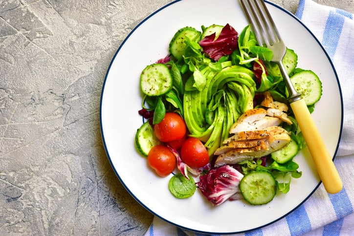 Fresh green salad