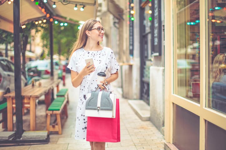 Young woman in the city